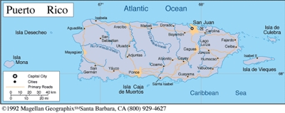 Puerto Rico Map