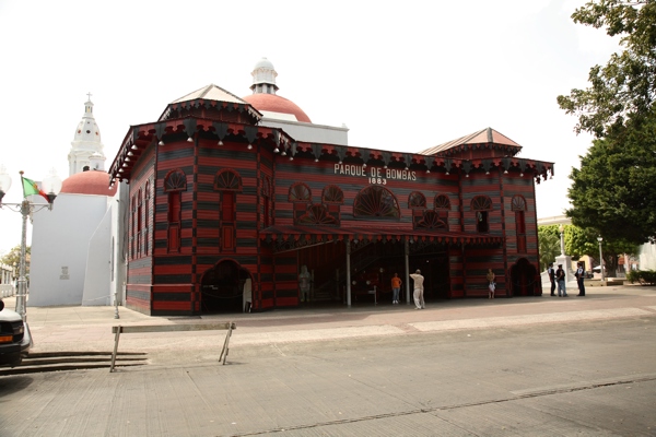 Ponce Fire House at central Plaza