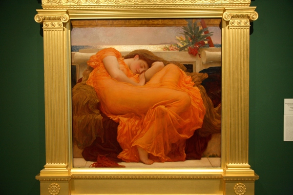 Flaming June by Frederick Lord Leighton at Museum 