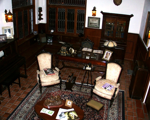 Sitting room display in Serralles Castle Museum