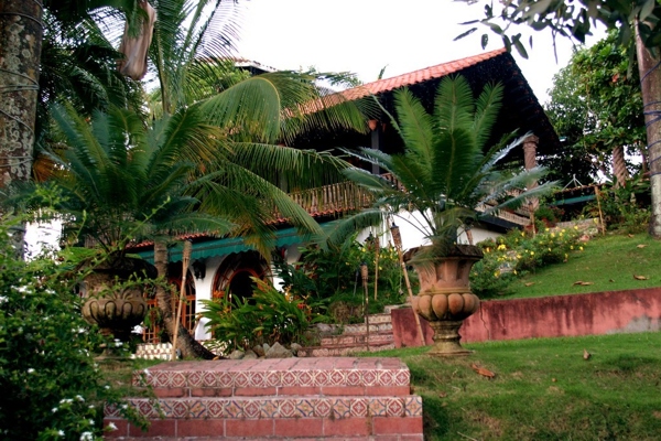 Stairs to the hacienda