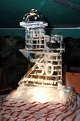 Caterer's ice carving