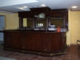 Huge mahagony bar in private upstairs room for 120
