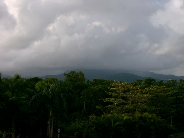 Mountain tops in the clouds