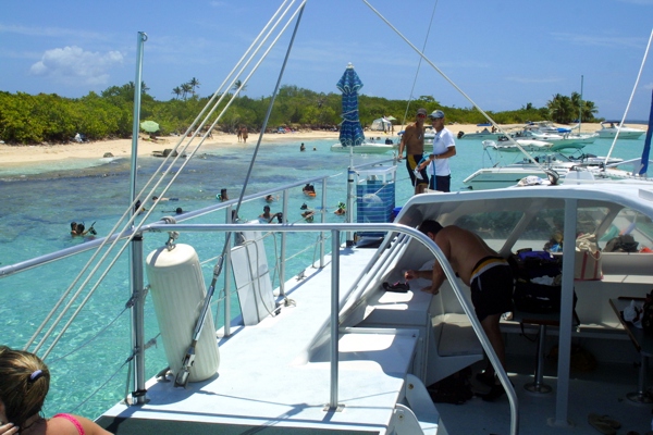 Enjoying the snorkeling