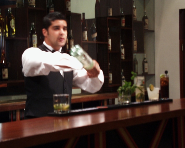 Sample drinks on tour